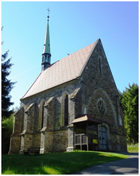 Bründlkirche Richtung Süden / Stadtpfarre Groß-Siegharts