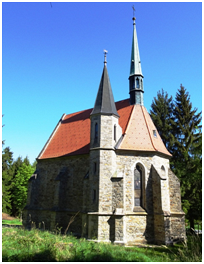 Bründlkirche Richtung Norden / Stadtpfarre Groß-Siegharts